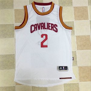 Maillot De Basket Cleveland Cavaliers Kyrie Irving 2 Brode AU Fabric Blanc